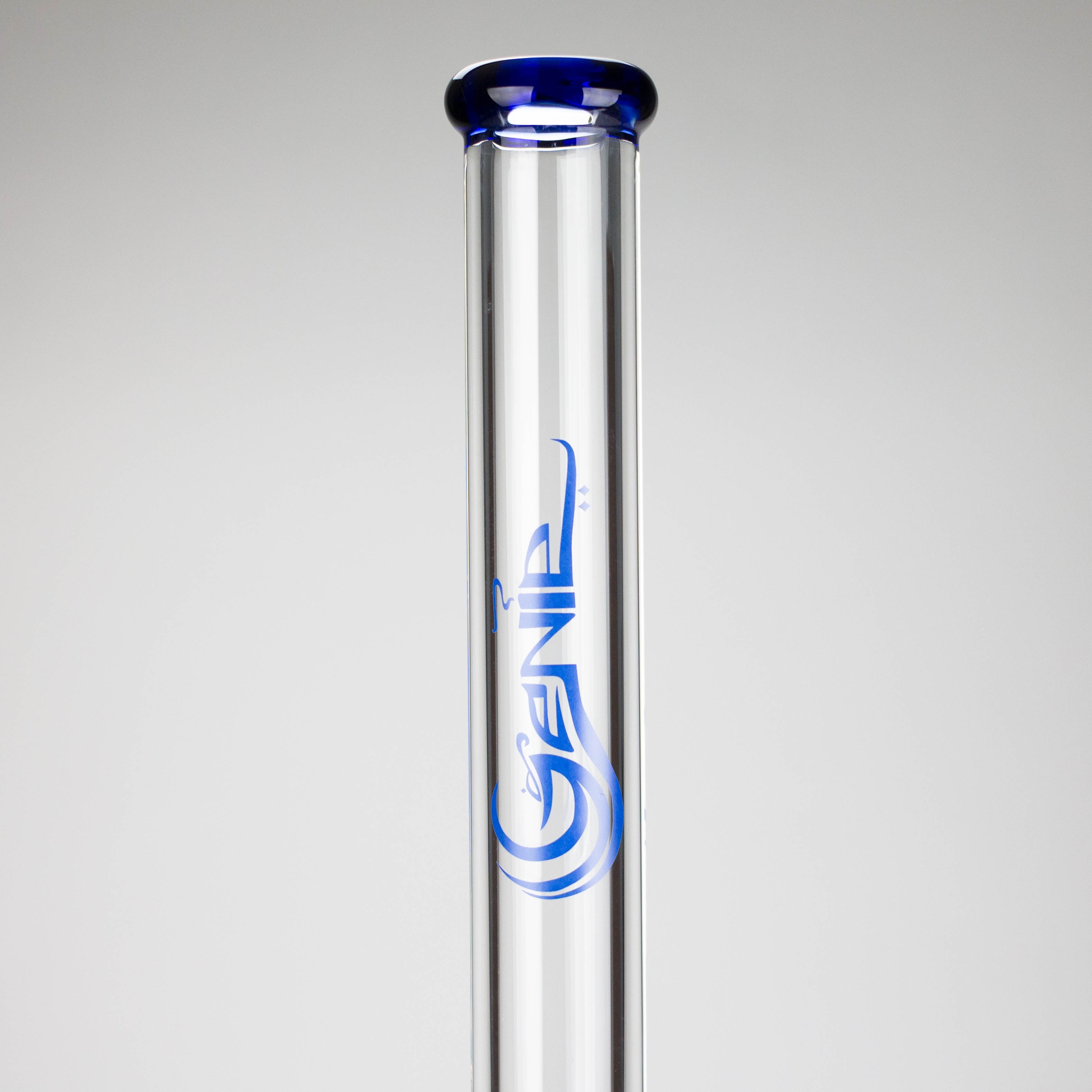 Genie | 24" 12-Arm 9mm Colored Bottom Glass Water Bong [F7-004-1]