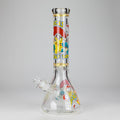 14" PK Cartoon Glow In The Dark 9mm Glass Bong [PIP863]