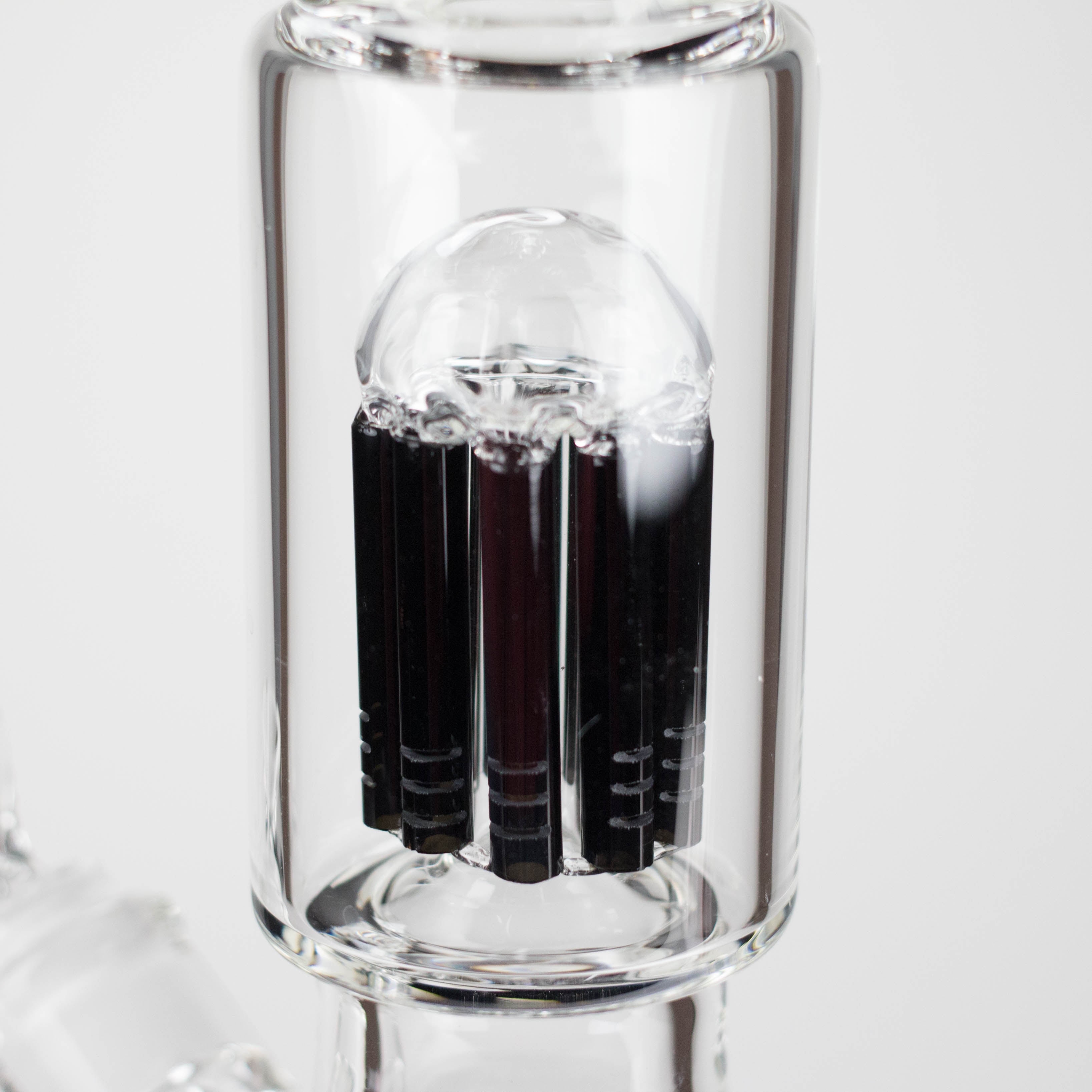 Genie | 17.5" 10-Arm 9mm Colored Bottom Glass Bong [GE4180]