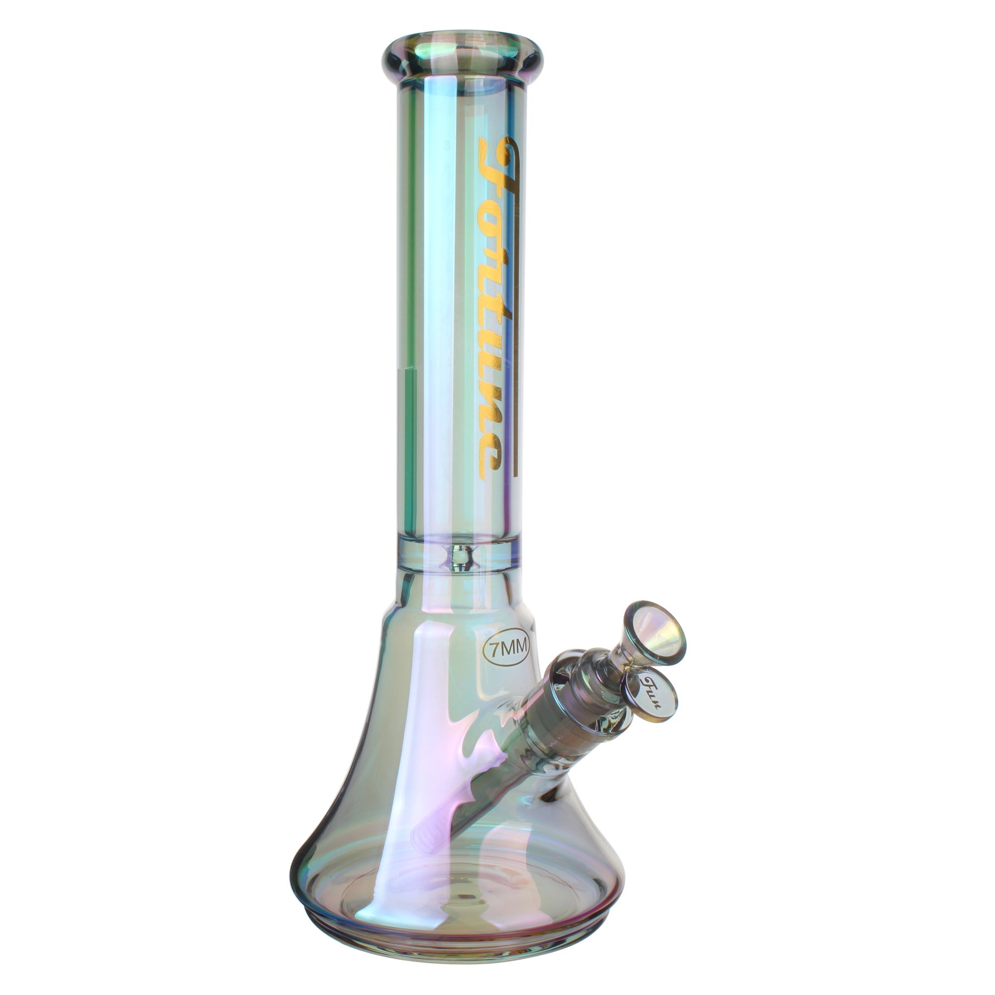 Fortune | Electroplated 14" 7mm New Beaker - 4 Assorted Colours