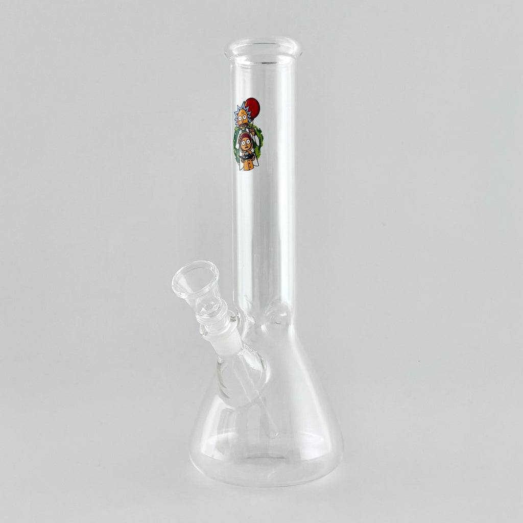 10" Cartoon Glass Beaker Bong
