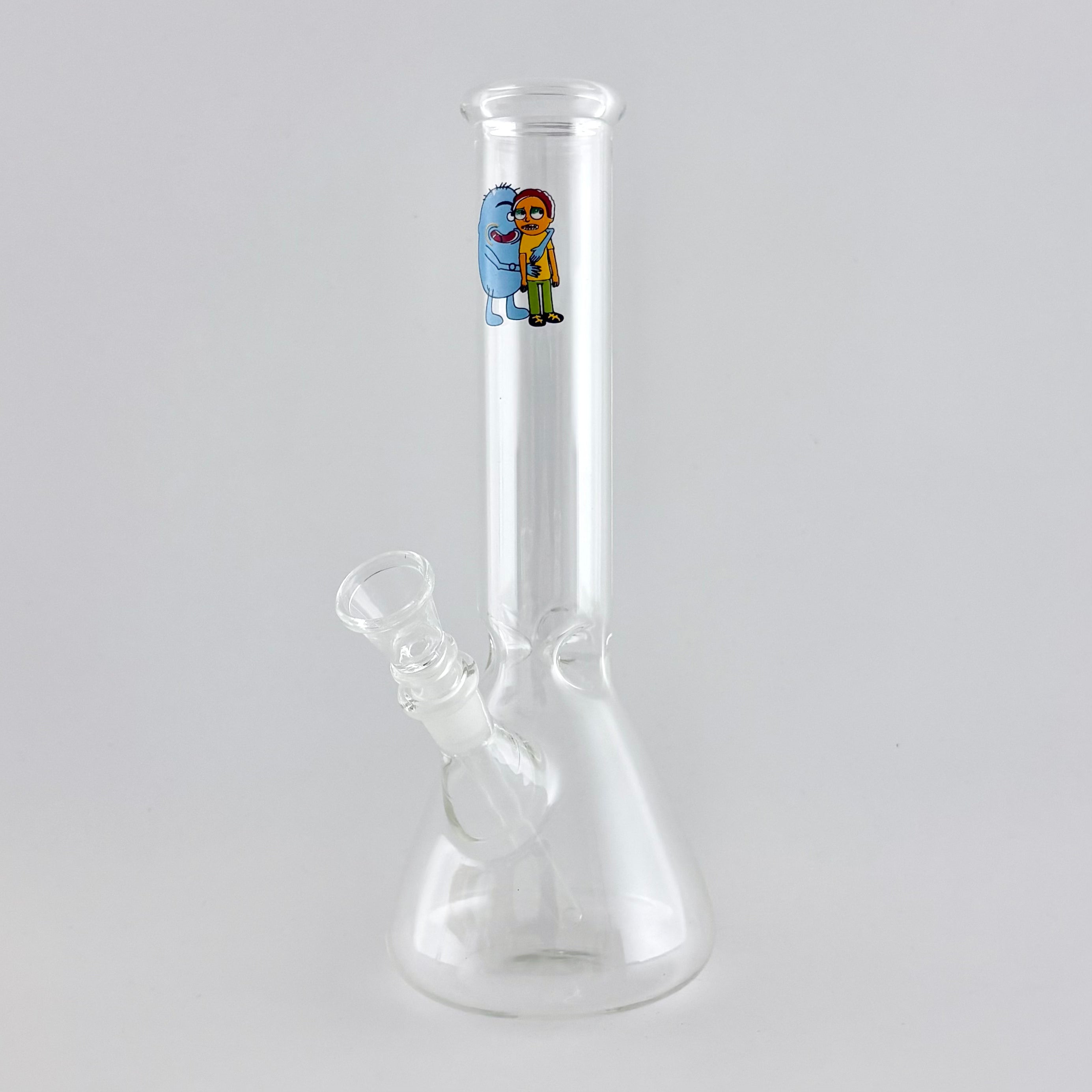 10" Cartoon Glass Beaker Bong