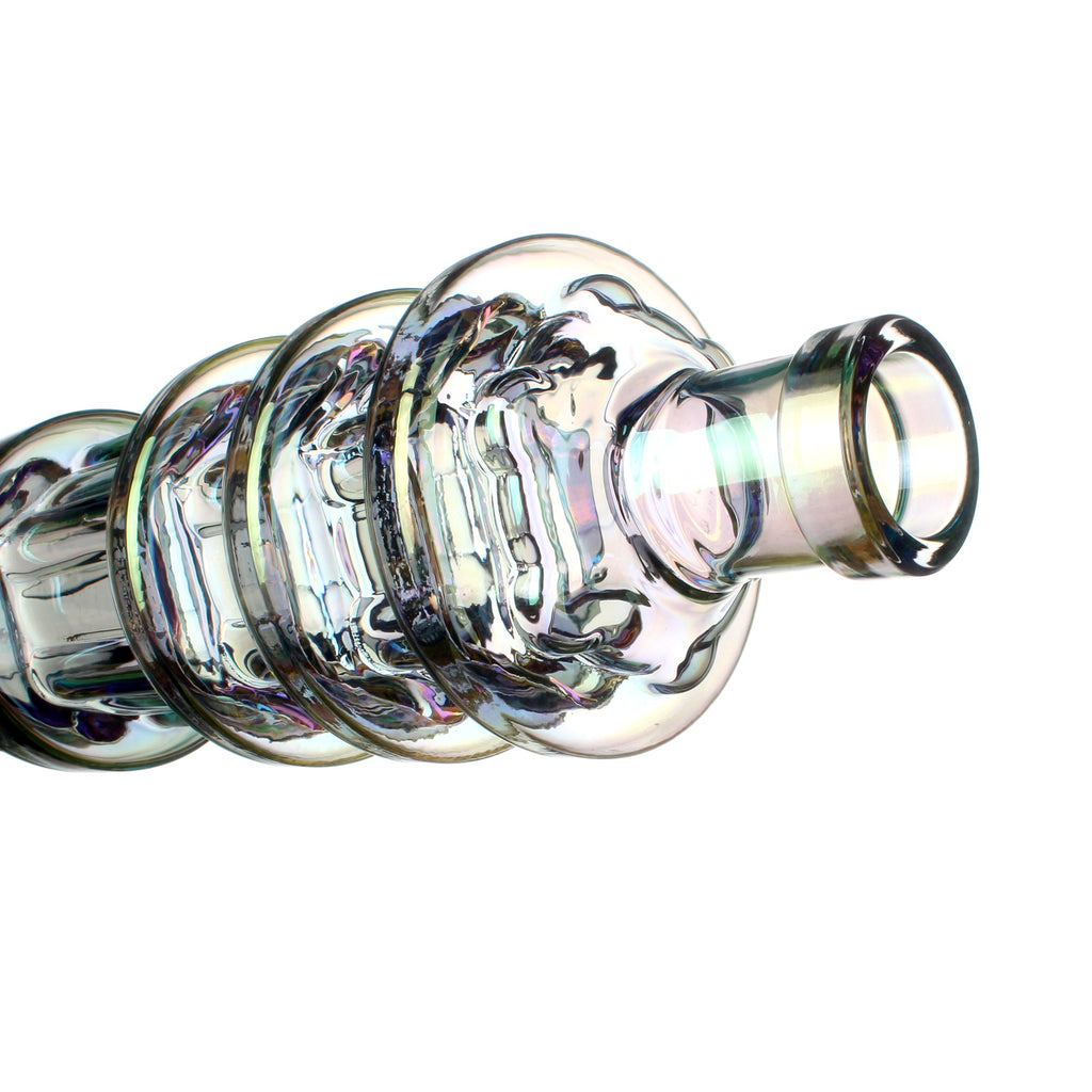 Fortune | 24" Electroplated Gatling Gun Glass Bong with Hardwood Stand