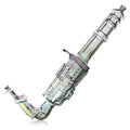 Fortune | 24" Electroplated Gatling Gun Glass Bong with Hardwood Stand