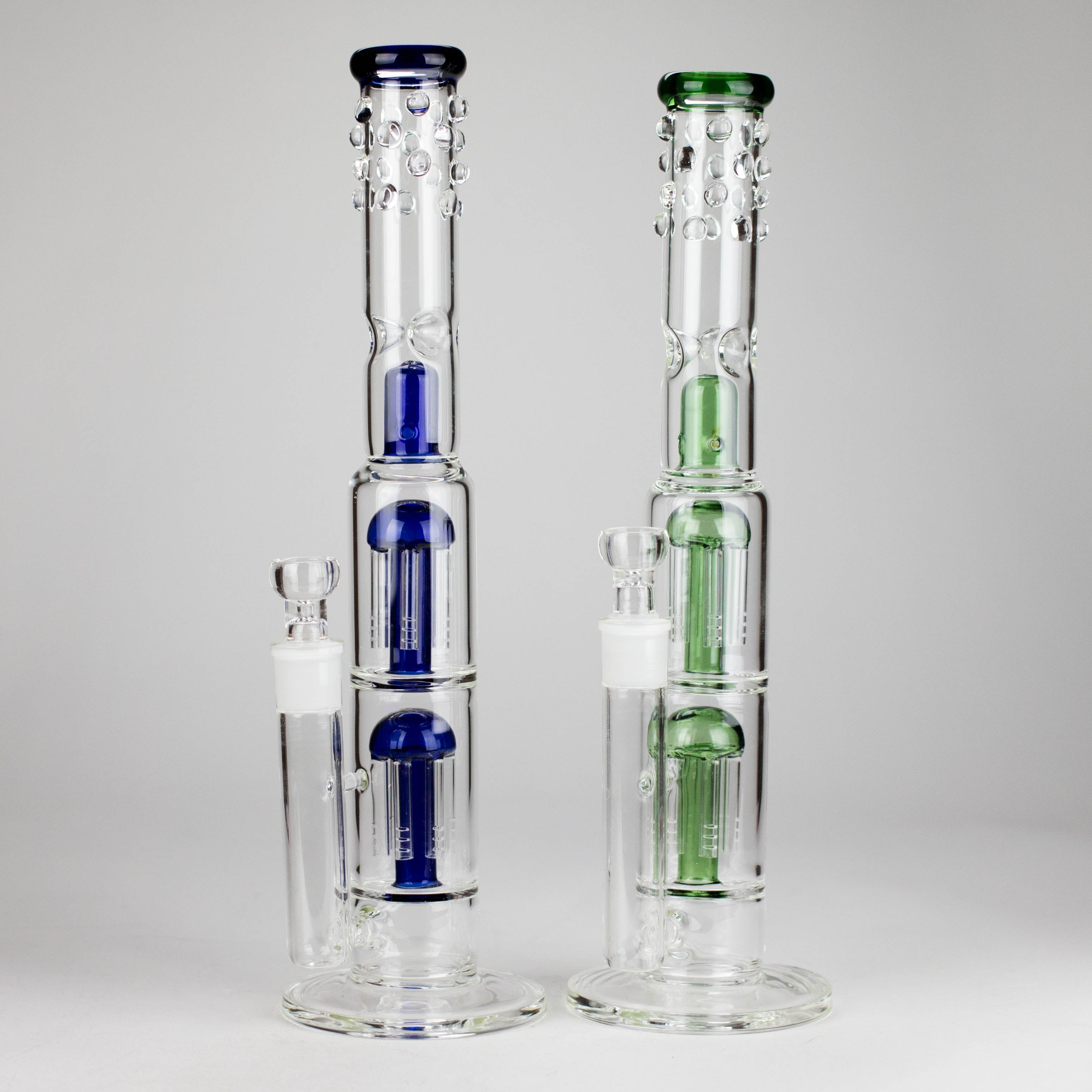 16" Triple Perc Straight Tube – Premium Glass Bong with Maximum Filtration