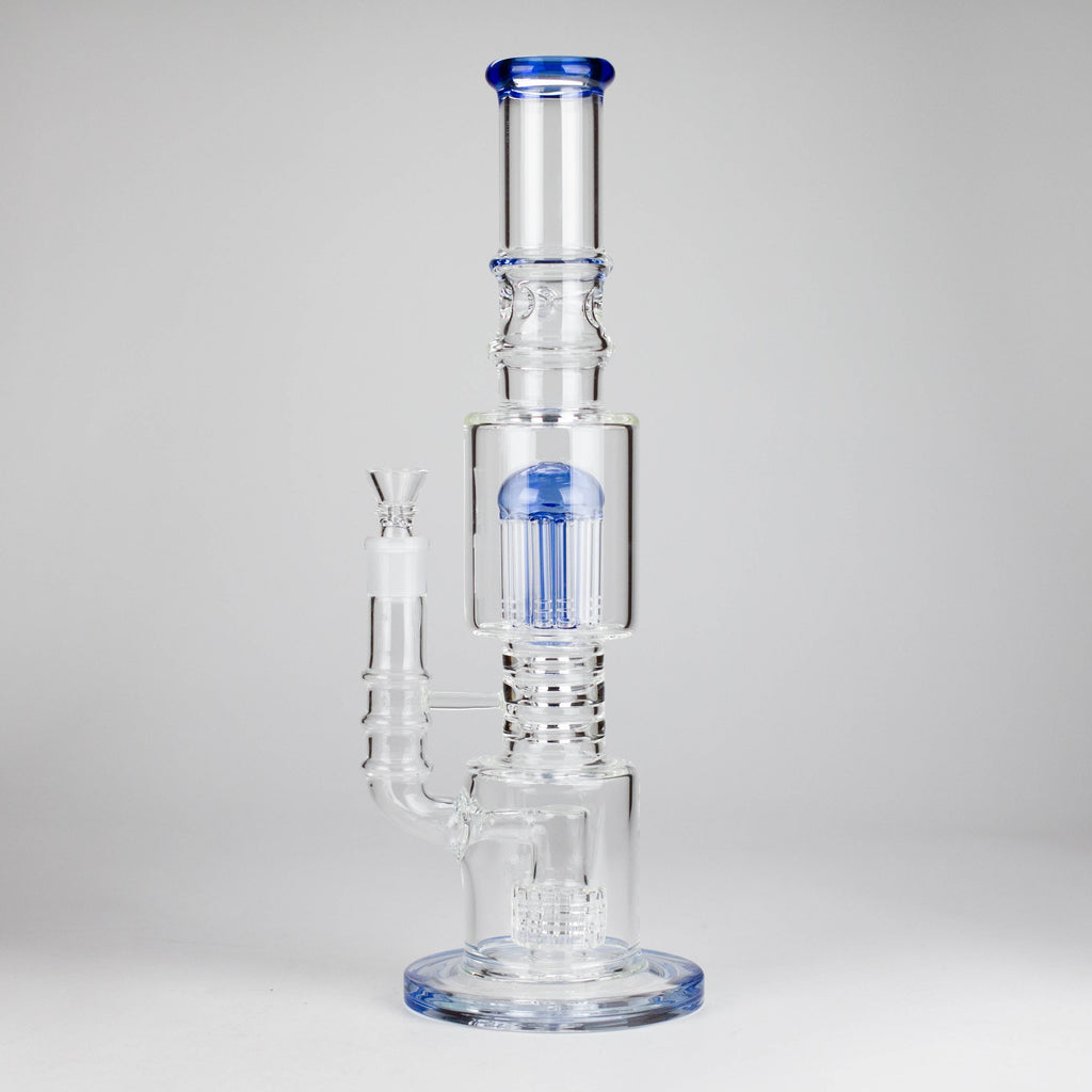 16" Glass Bong – 10-Arm Tree Perc with Matrix Perc for Maximum Filtration