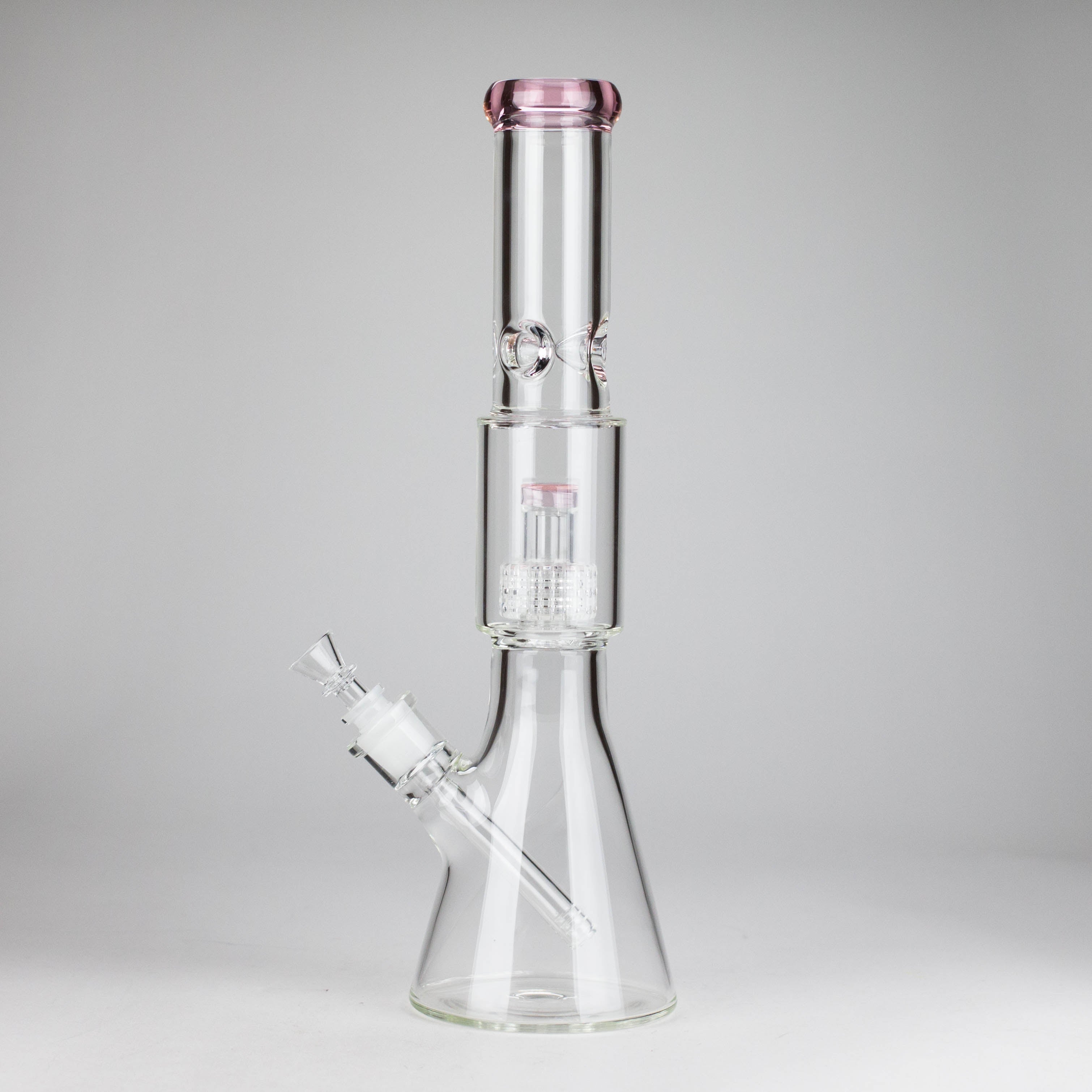 16" 7mm Colored Beaker Bong – Premium Thick Glass with Grid Perc