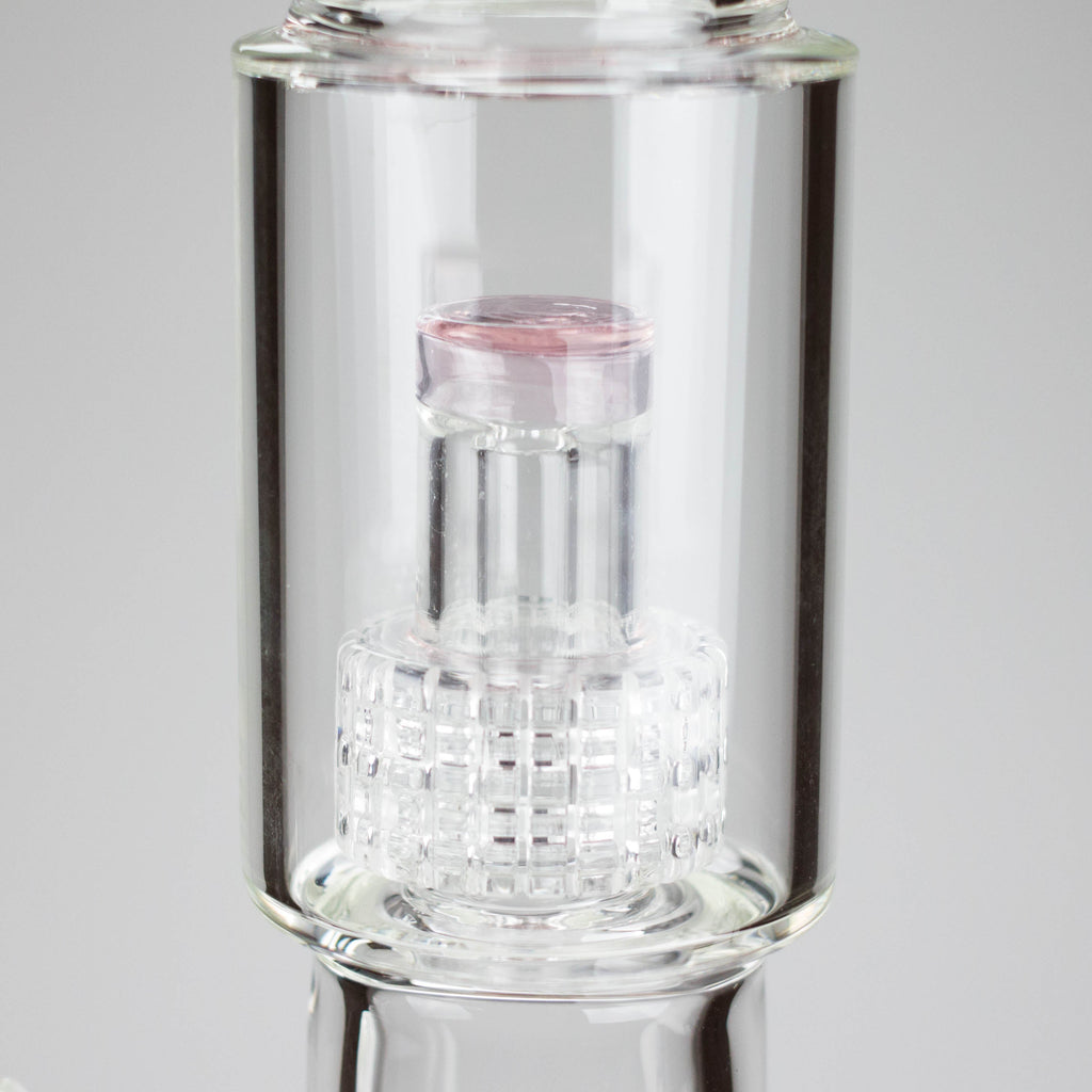 16" 7mm Colored Beaker Bong – Premium Thick Glass with Grid Perc