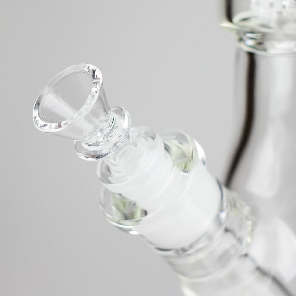 16" 7mm Colored Beaker Bong – Premium Thick Glass with Grid Perc