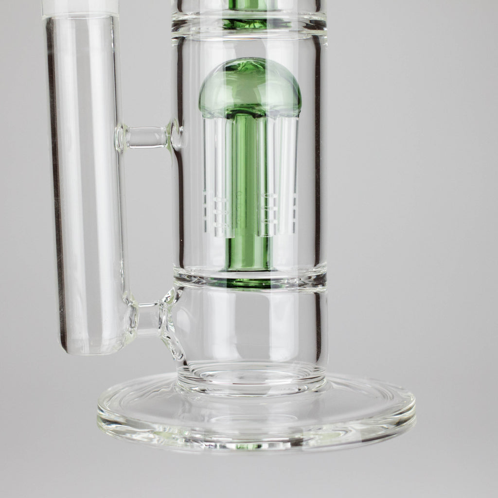 16" Triple Perc Straight Tube – Premium Glass Bong with Maximum Filtration