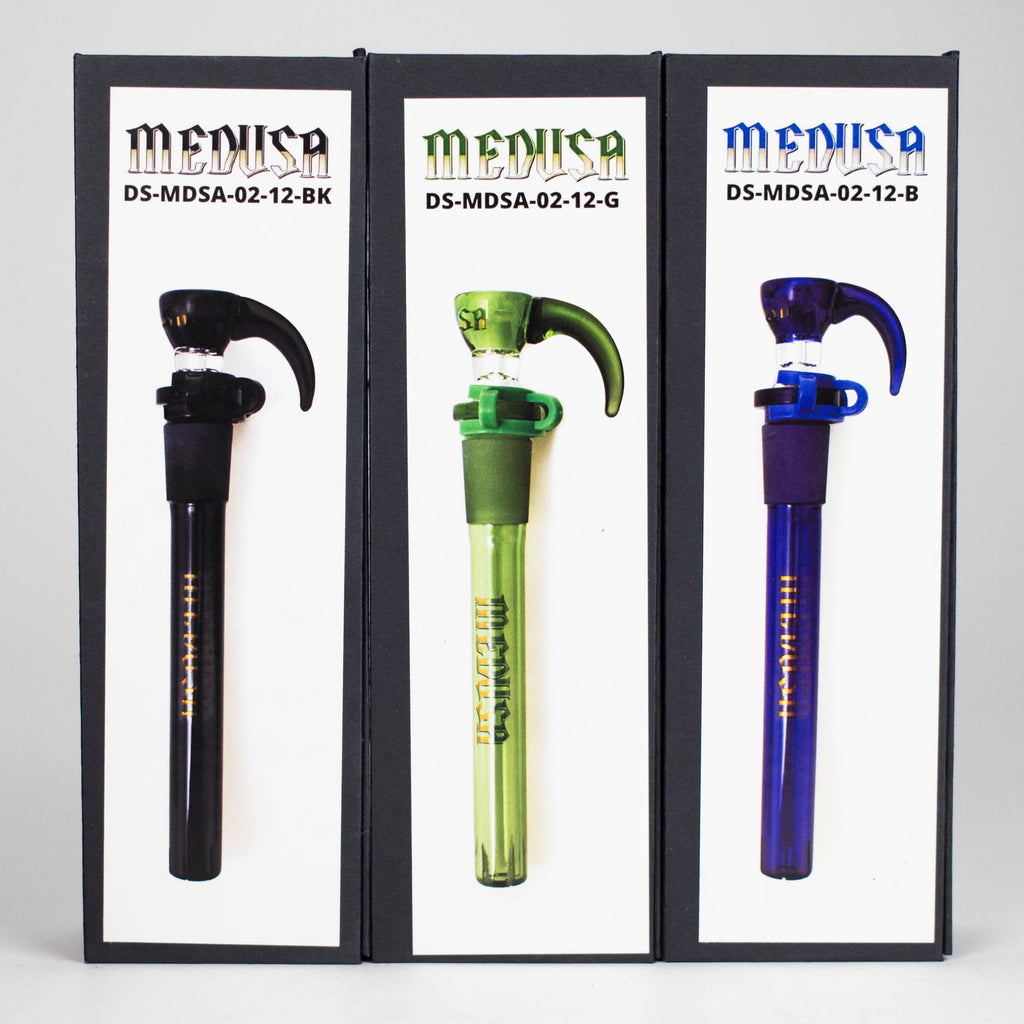 Medusa | Colored Downstem Style "02" – Includes Glass Bowl & Keck Clip