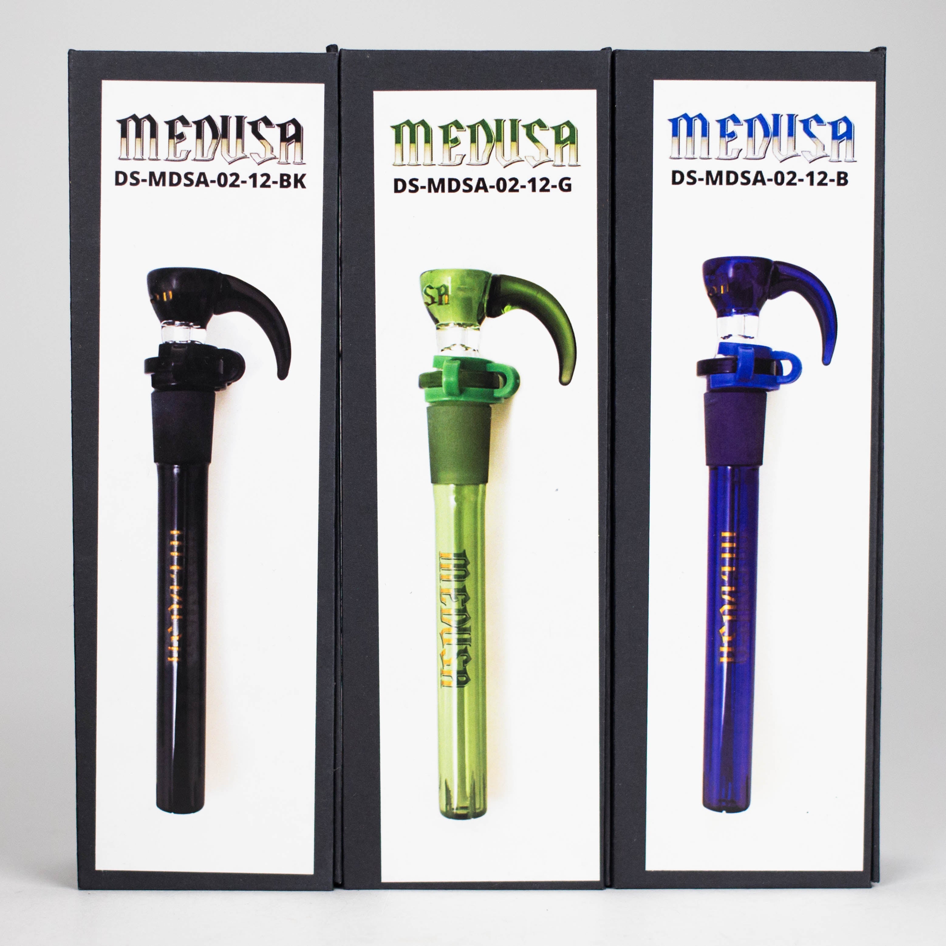 Medusa | Colored Downstem Style "02" – Includes Glass Bowl & Keck Clip