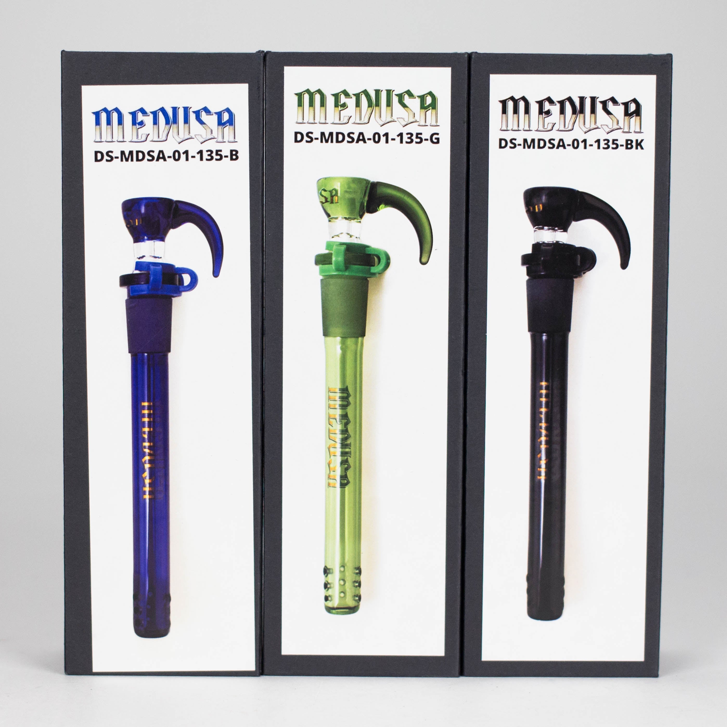 Medusa | Colored Downstem Style "01" – Includes Glass Bowl & Keck Clip
