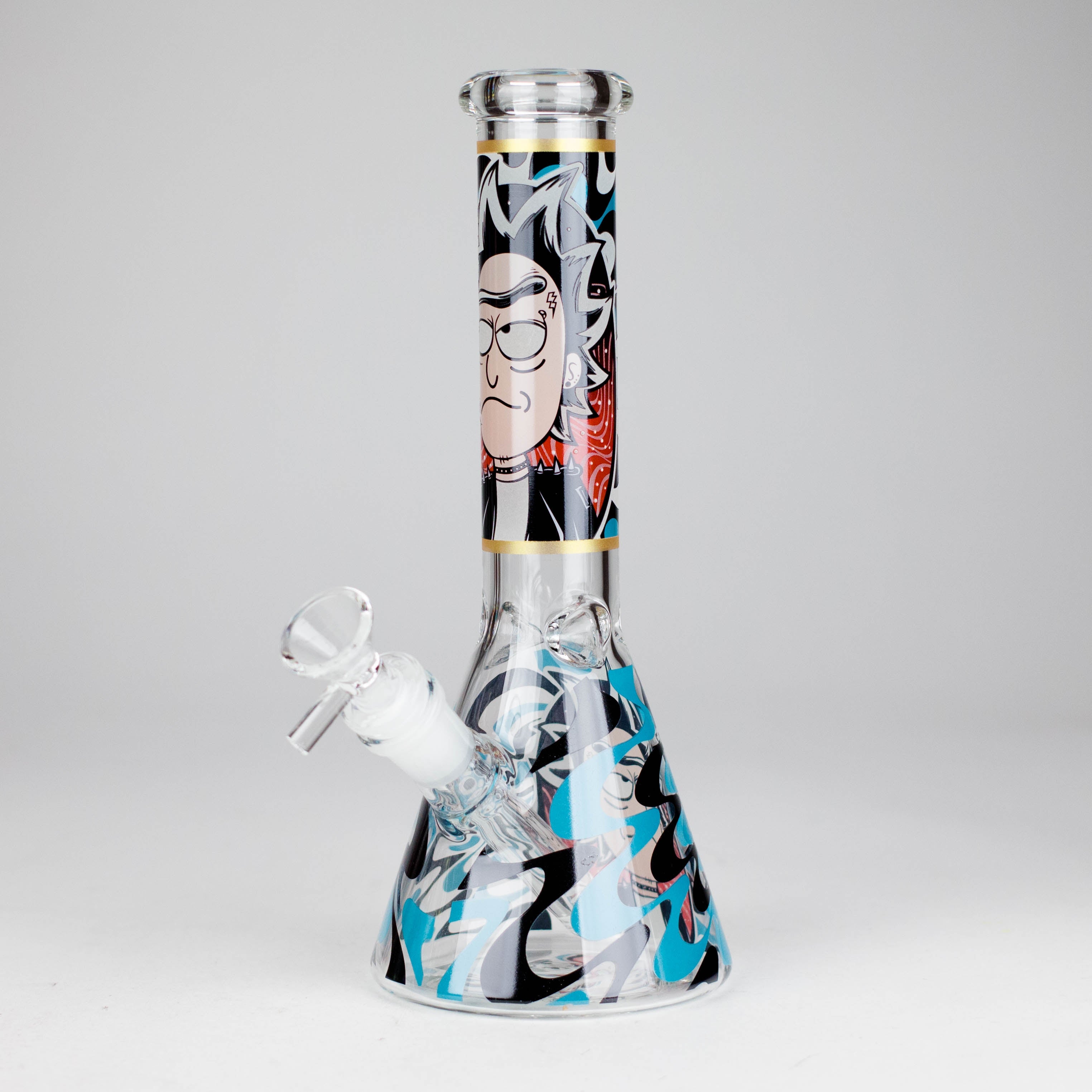 10" Glow-in-the-Dark Glass Beaker Bong [BH1351]