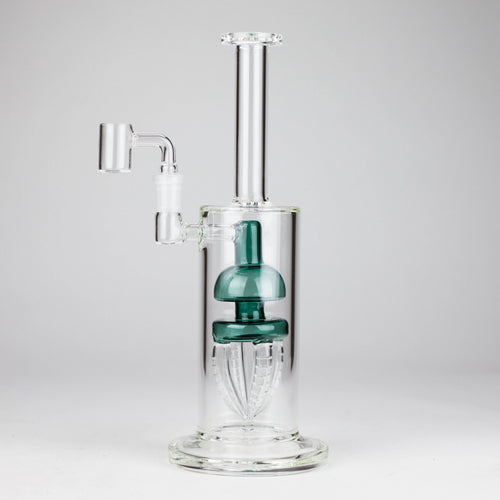 11" 2-in-1 Glass Dab Rig with Percolator [BH141]