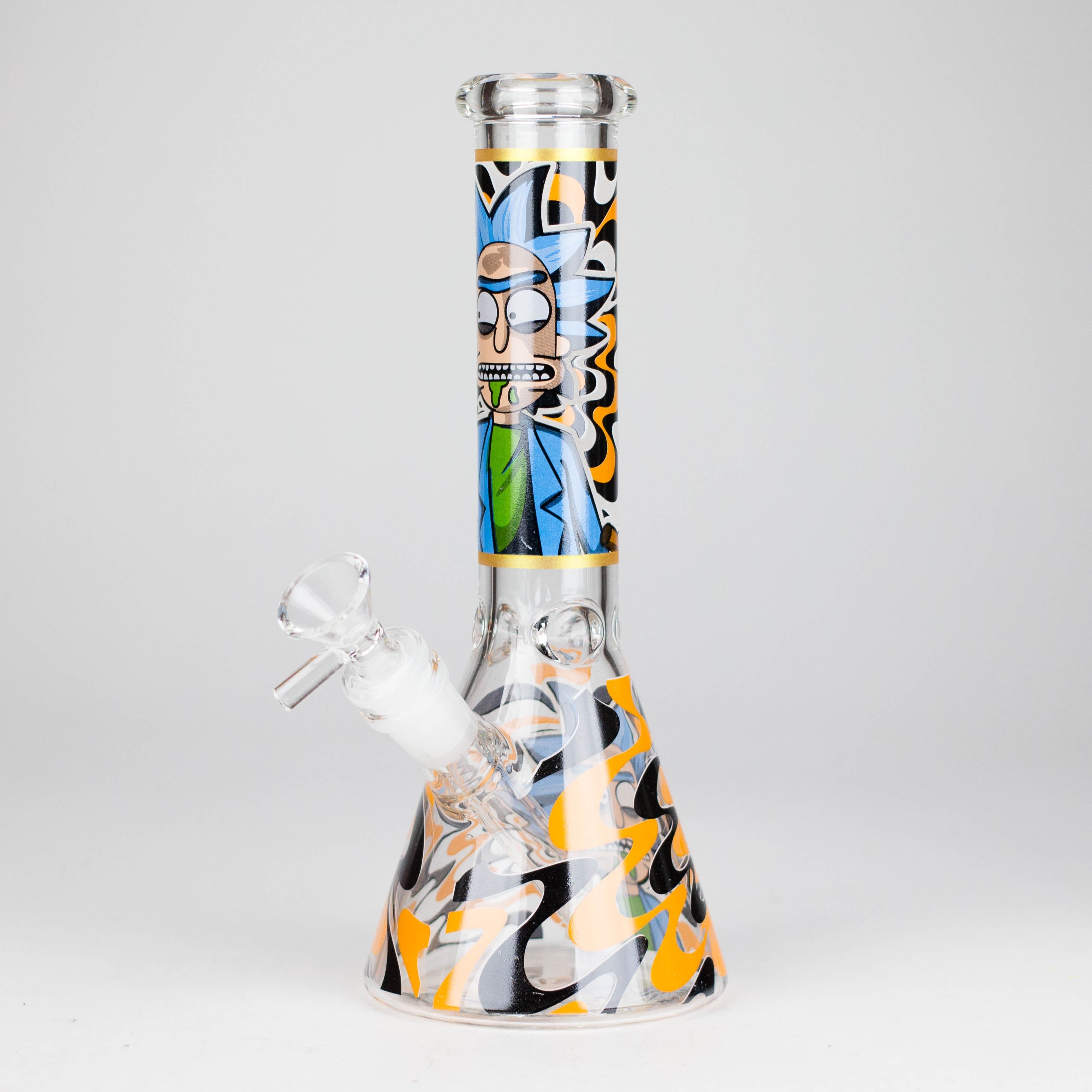 10" Glow-in-the-Dark Glass Beaker Bong [BH1351]