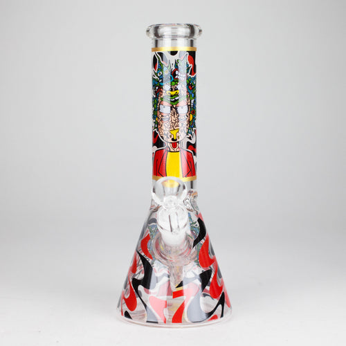 10" Glow-in-the-Dark Glass Beaker Bong [BH1351]