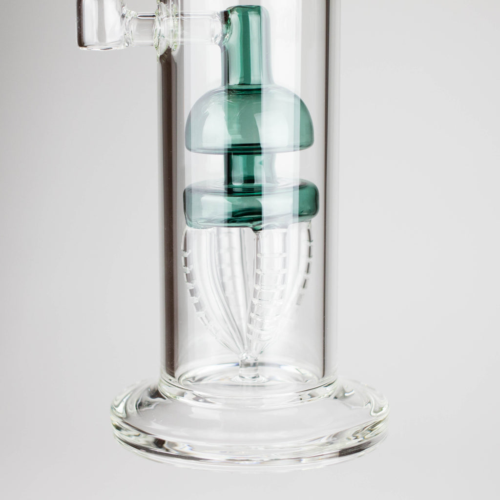 11" 2-in-1 Glass Dab Rig with Percolator [BH141]
