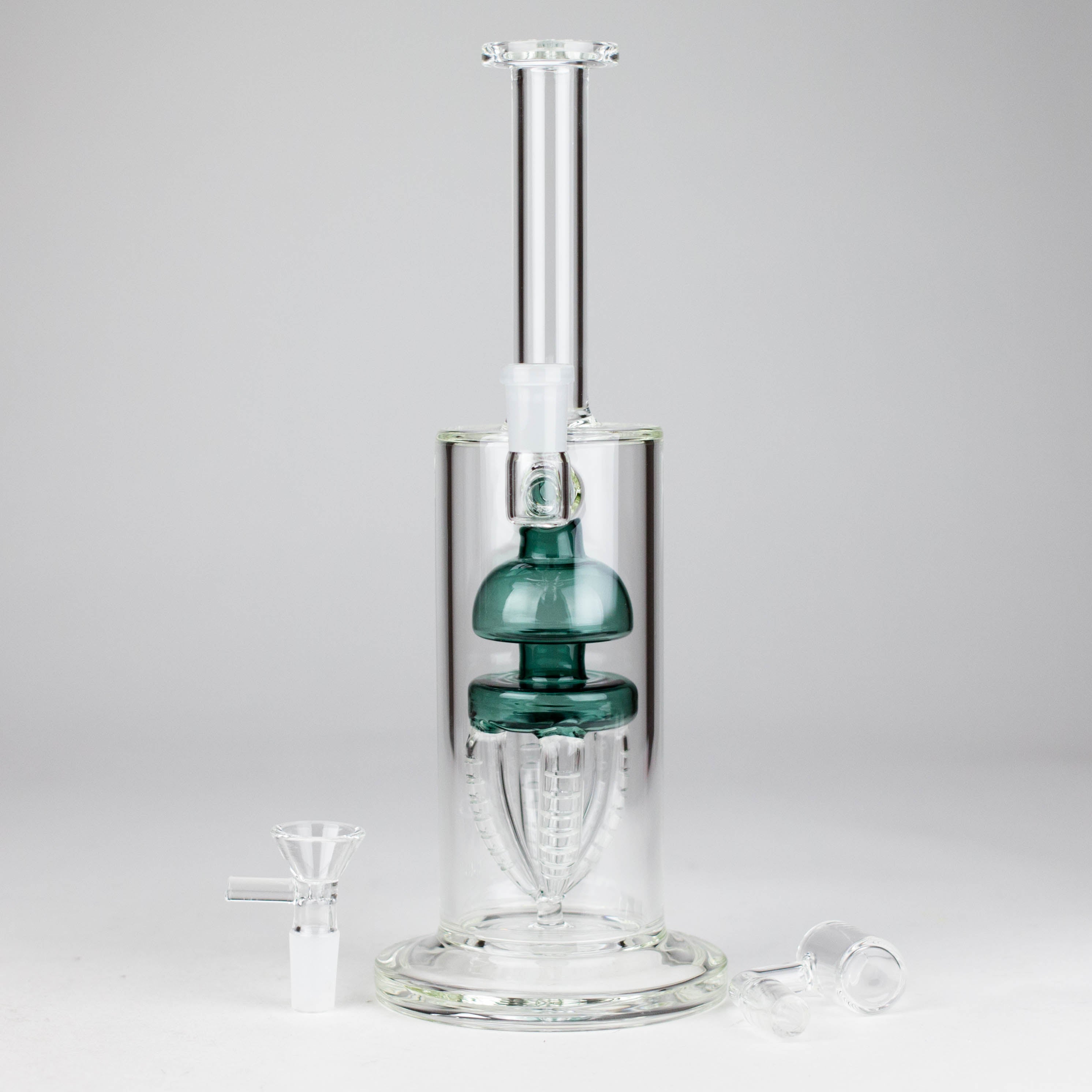 11" 2-in-1 Glass Dab Rig with Percolator [BH141]