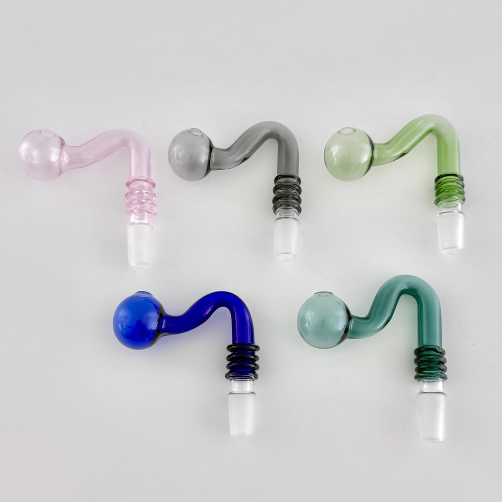 Glass Oil Burner Attachment - 2CT – 5 Assorted Colors - 2CT