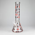 14" Honey Bee Glow-in-the-Dark Glass Beaker Bong – 7mm Thick  [A25]