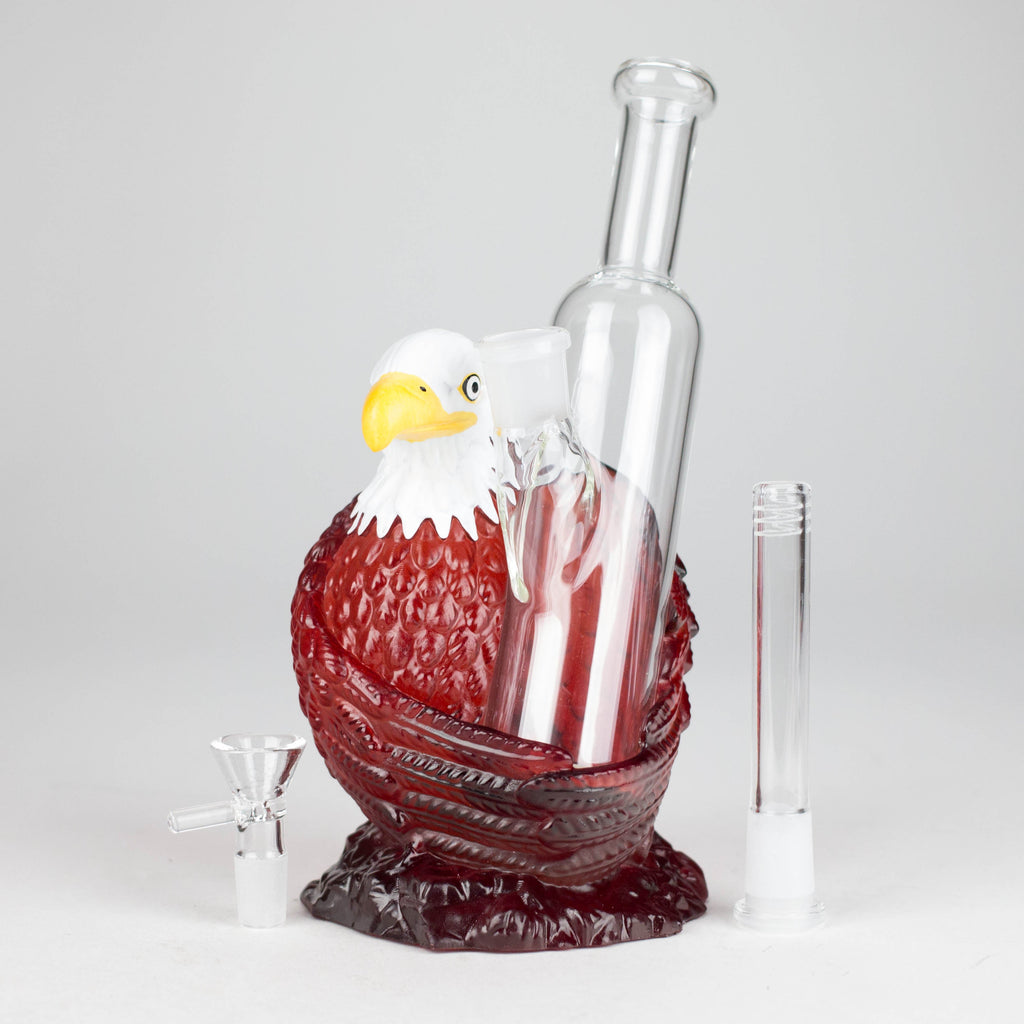 9" Eagle glass water bong