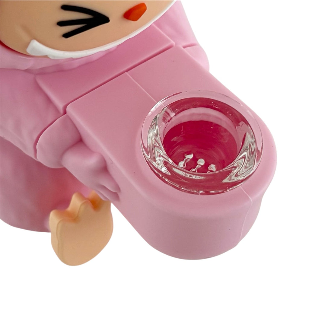 6" Elf Monster Silicone Water Pipe