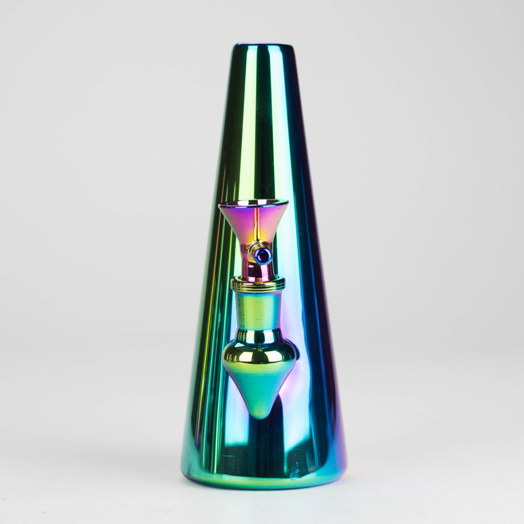 7" Solid Color Electroplate Glass Bong