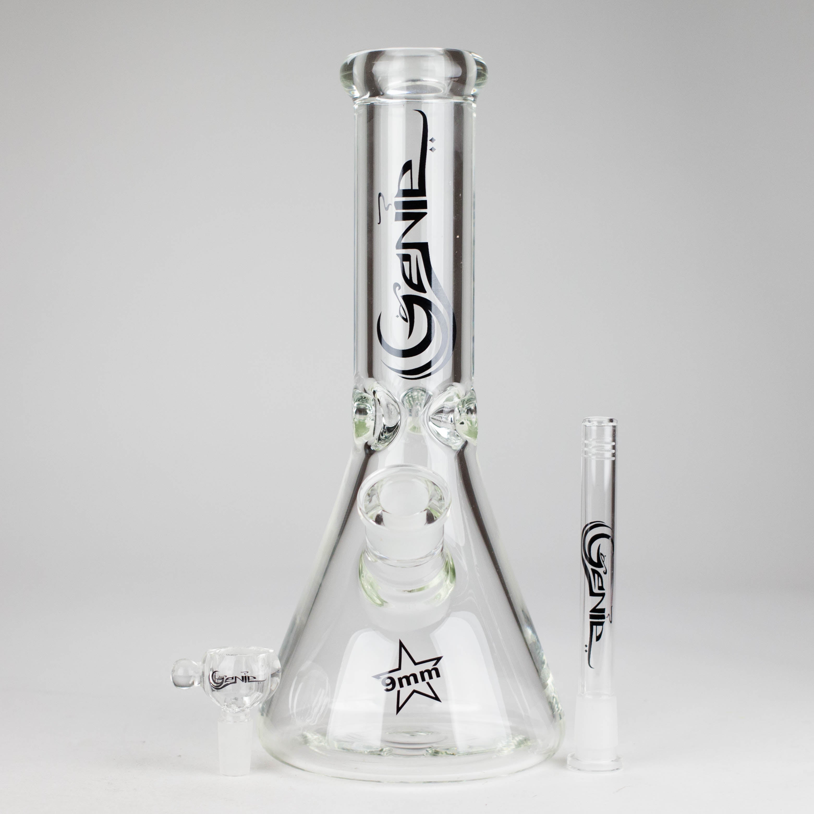 Genie | 12" 9mm Glass Beaker Bong [GL15]
