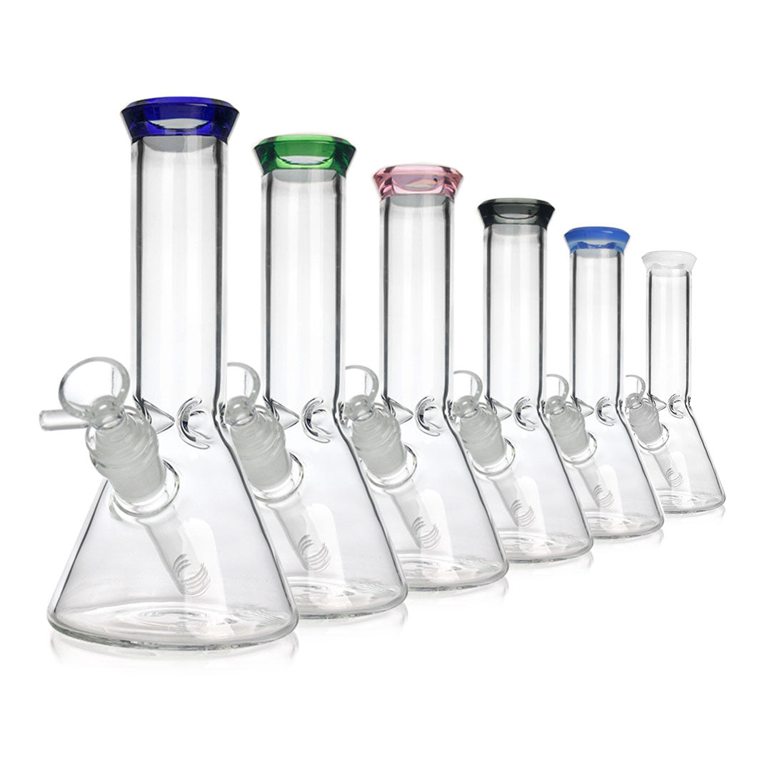 8" Beaker Bong with Bowl and Downstem
