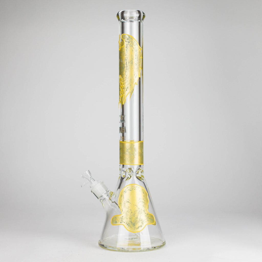 NG | 18" 9mm Metallic Eagle and Skull Beaker [L745]
