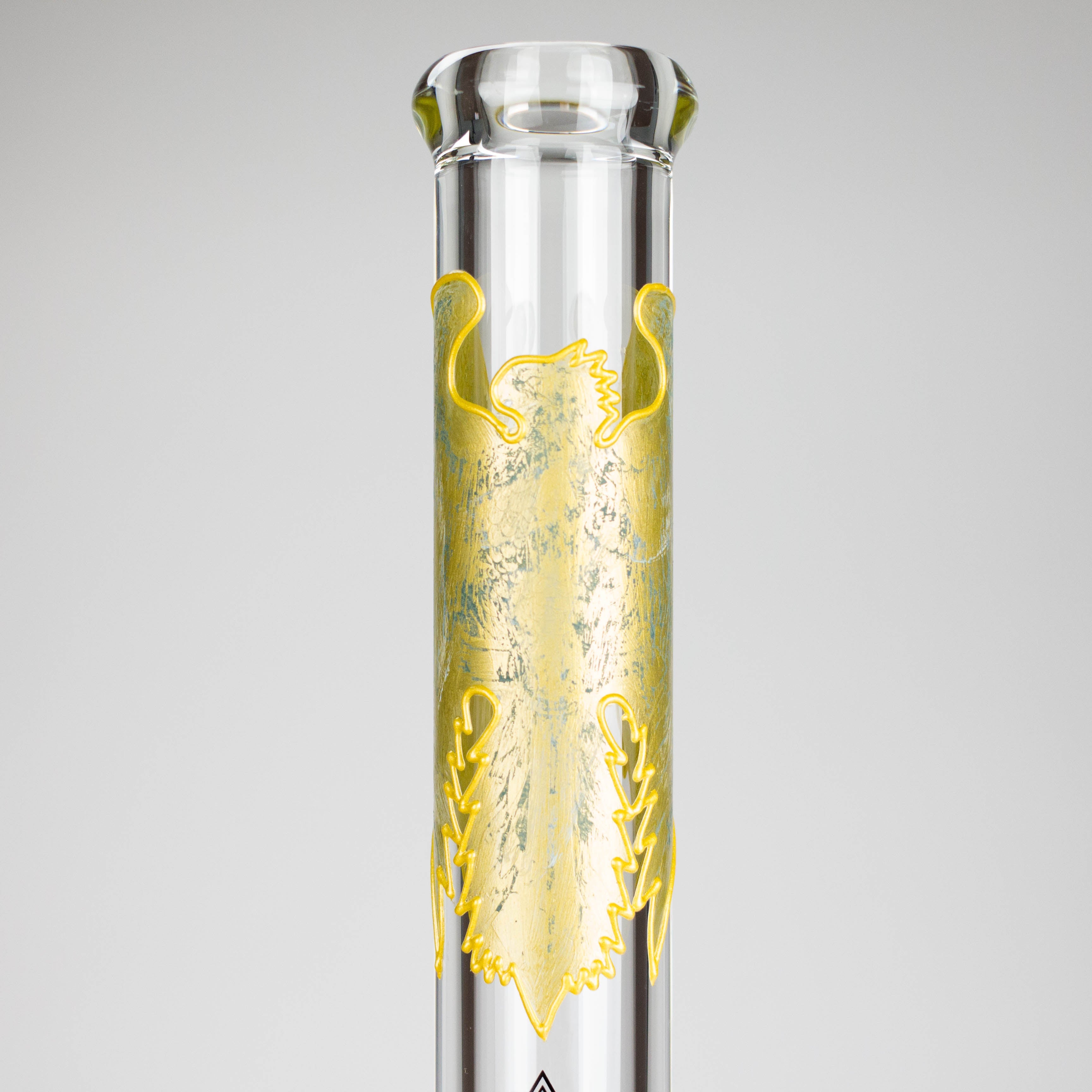 NG | 18" 9mm Metallic Eagle and Skull Beaker [L745]
