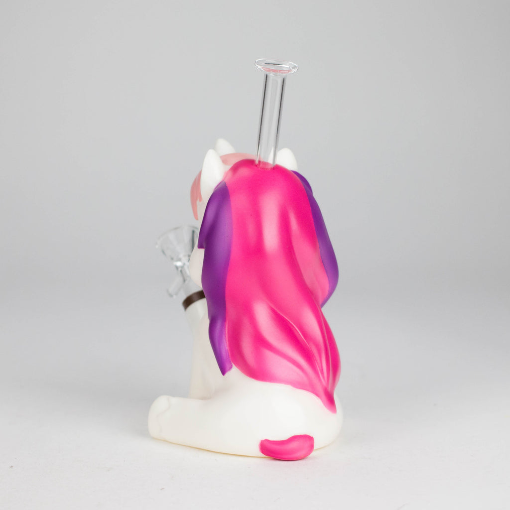 7.6" Vinyl unicorn water pipe