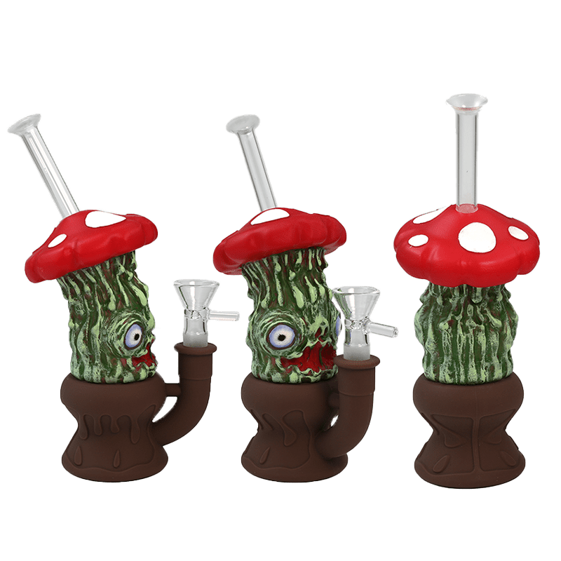 8″ Enameled Mushroom Bong [SMKZ165]