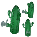 6″ Summer Vibes Cactus Glass Water Pipe – Green [SMKZ176]
