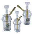 7″ Starbuds Cup Design Water Pipe with Flower Bowl – Silver [SMKZ181]