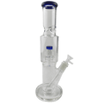 12″ Straight Tube Glass Bong Tire Percolator with Inline Ash Catcher (C2245)