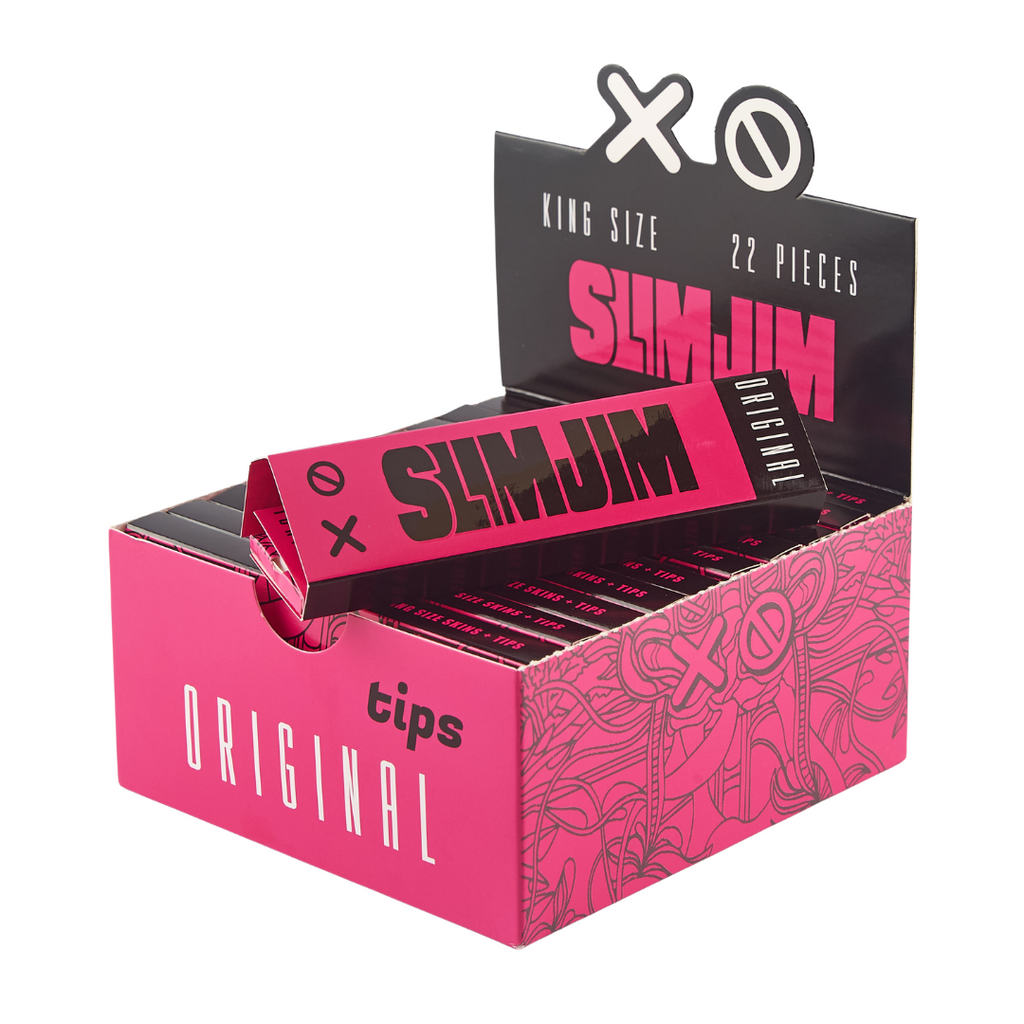 Slimjim - Original King Size Skins + Tips (Box of 22)