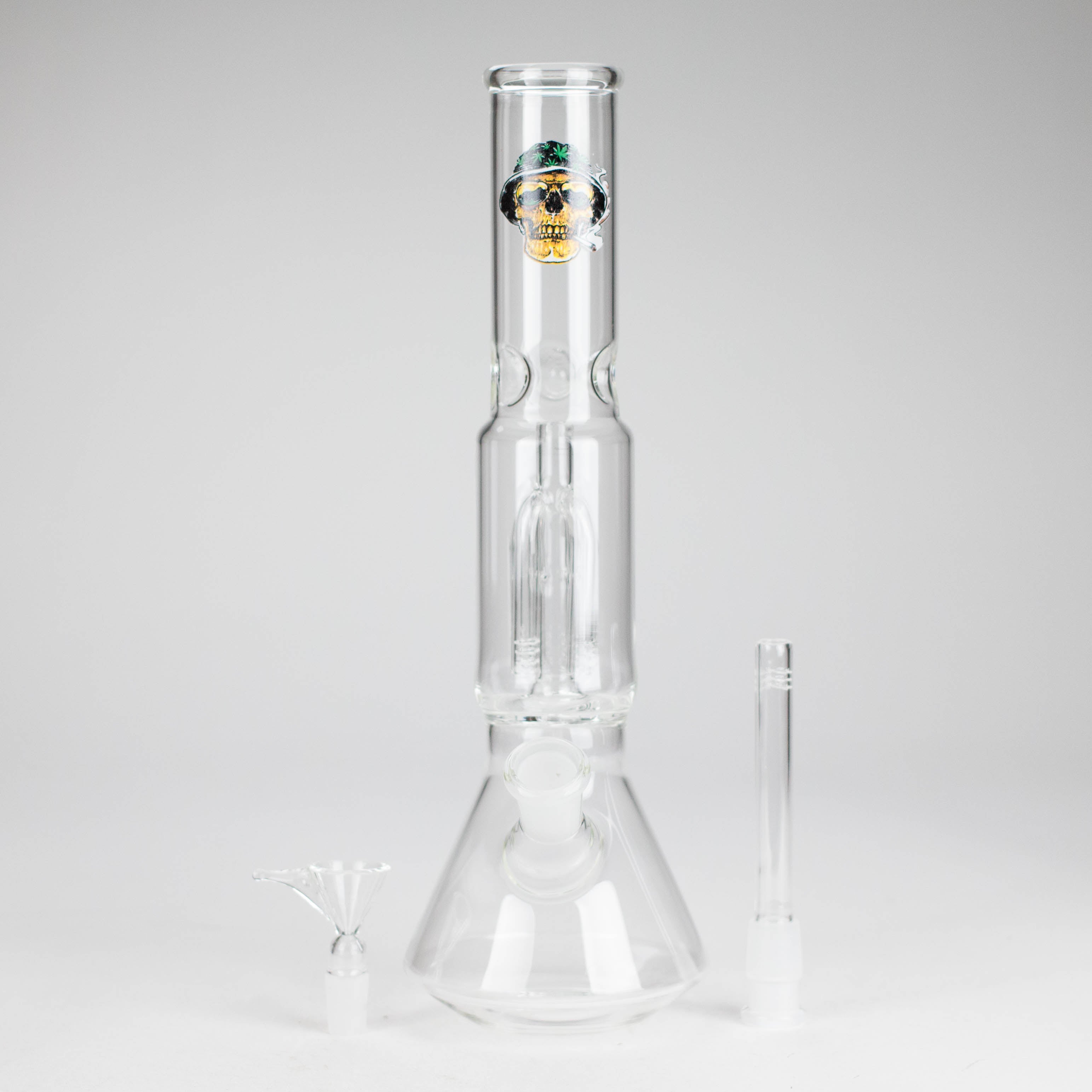 12" Beaker glass water bong with Perc [GP1968]