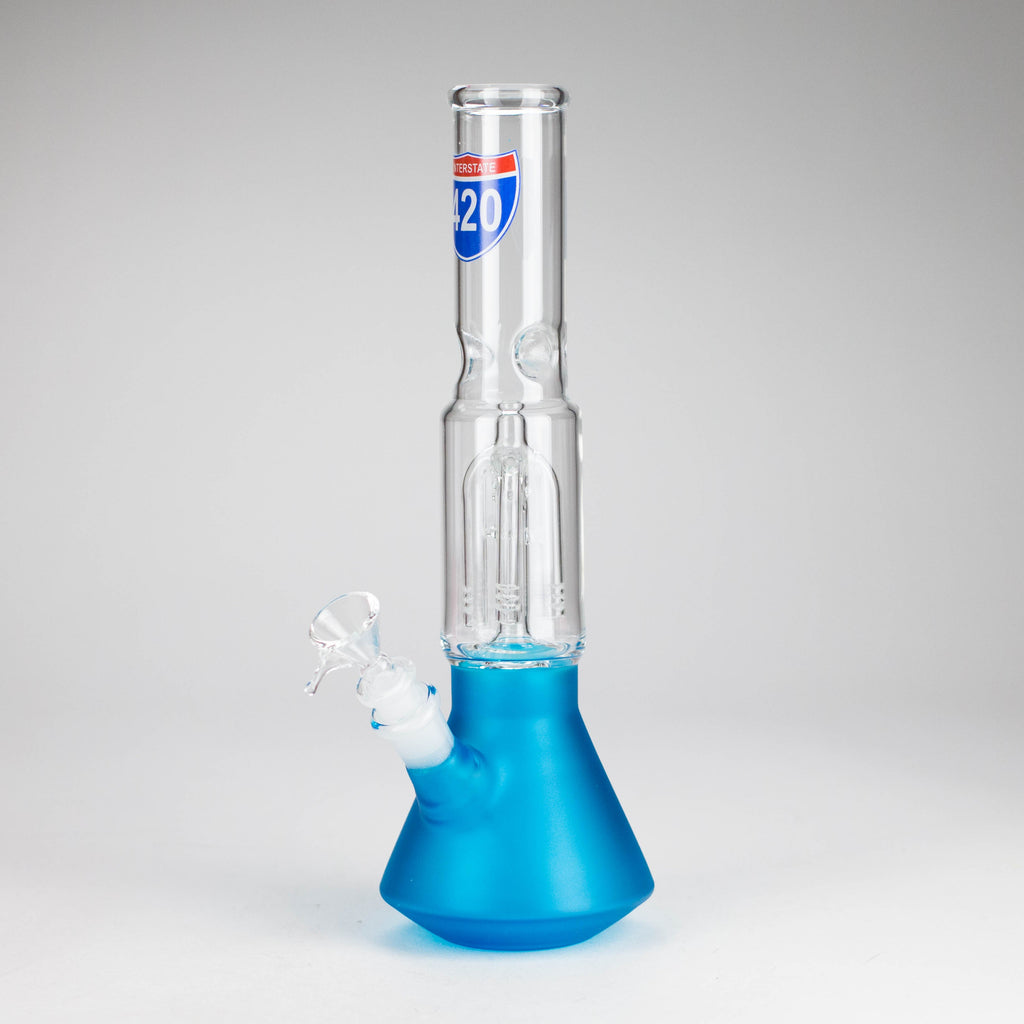 12" Beaker glass water bong with Perc [GP1968]