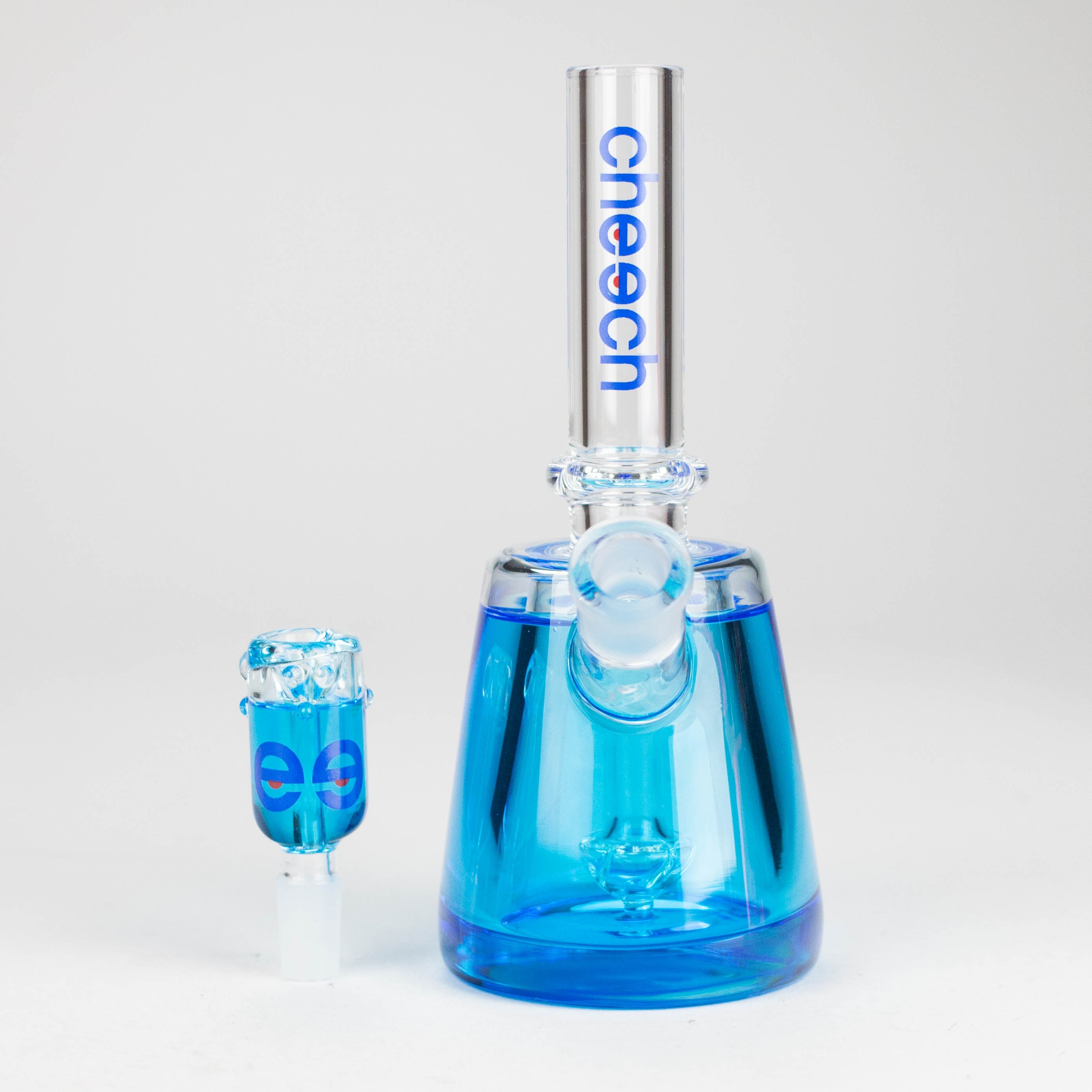 Cheech Glass  | 8" Freezable Barrel Mouth Rig [HR-GY79]