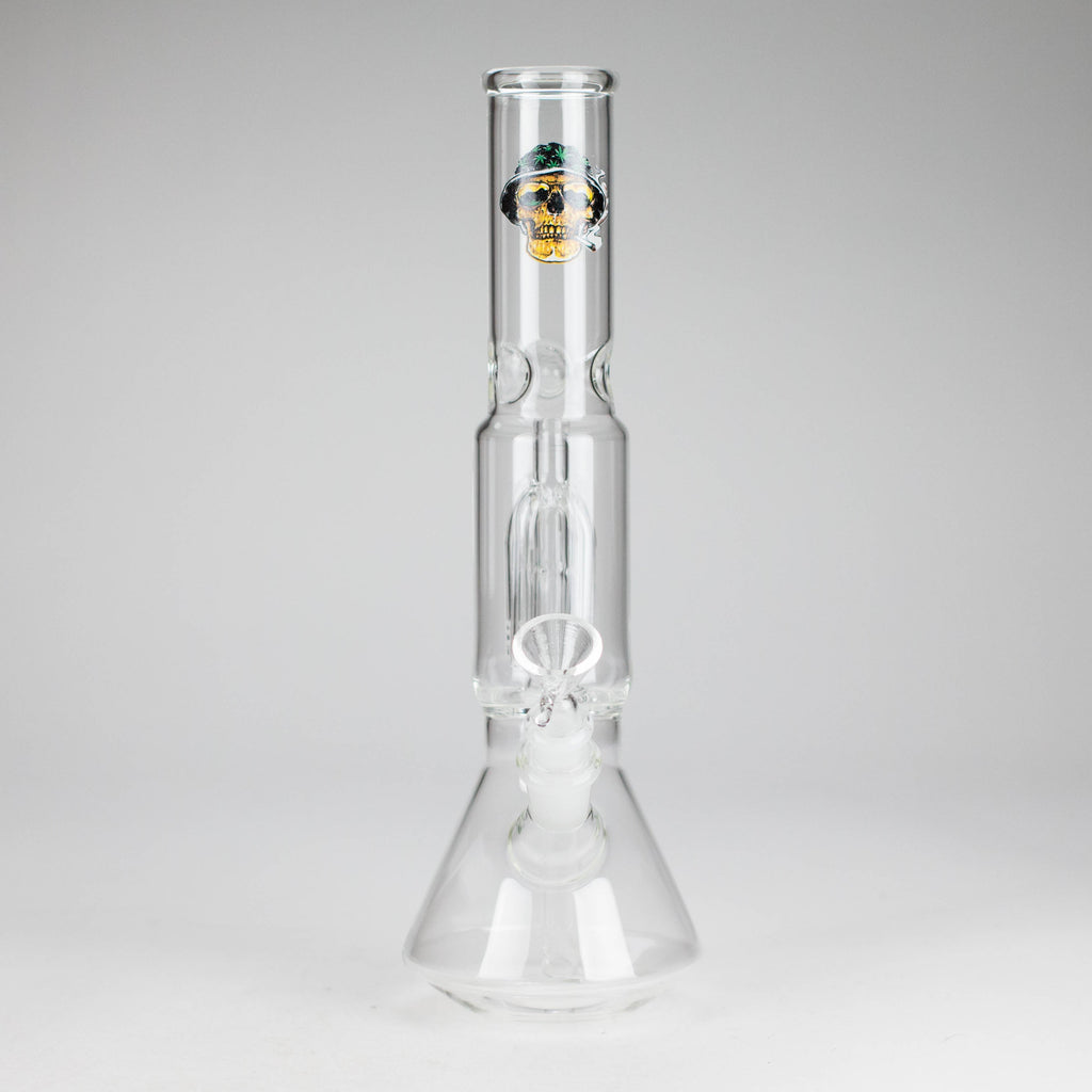 12" Beaker glass water bong with Perc [GP1968]