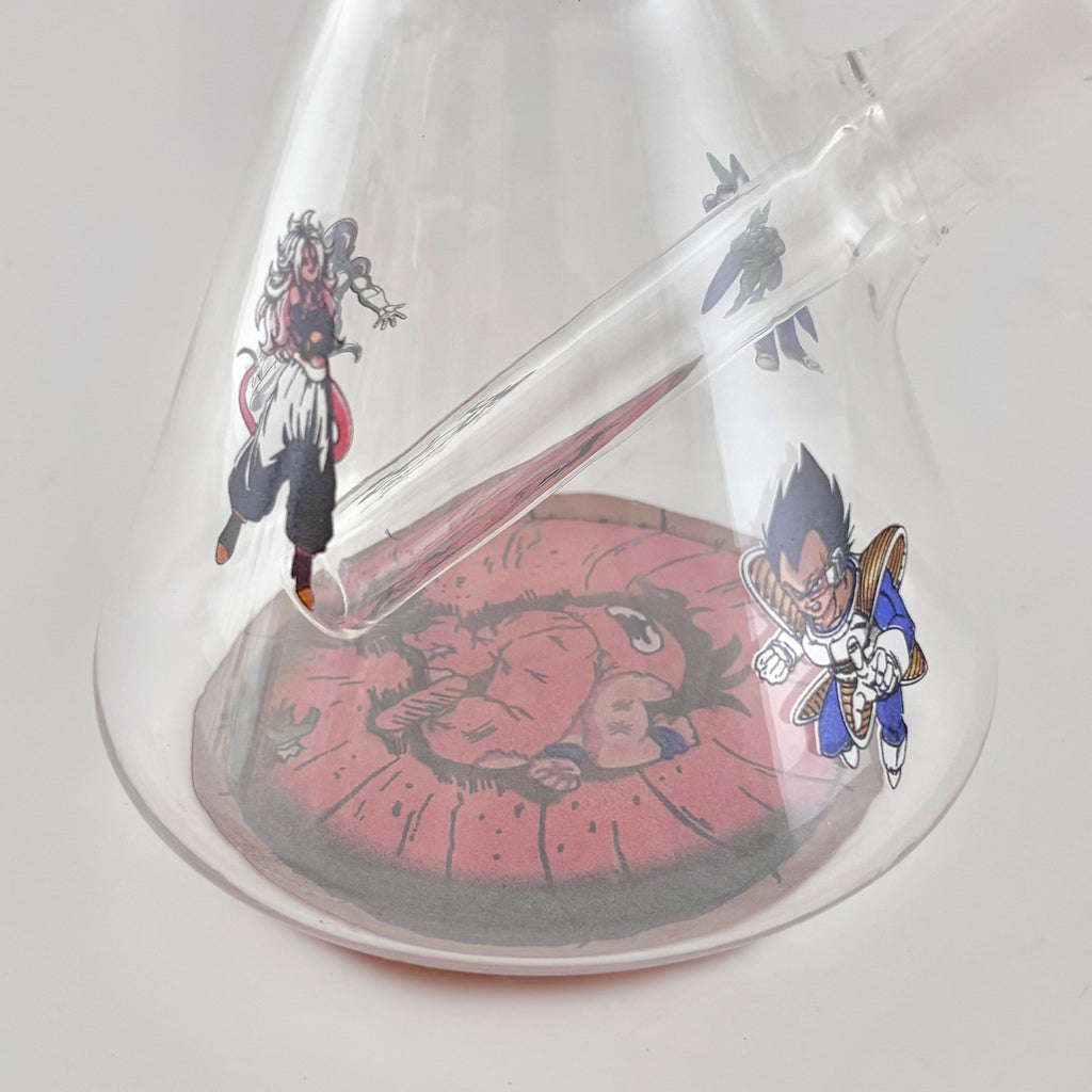 12" Anime-Themed Beaker Bongs – 4mm Thick Glass
