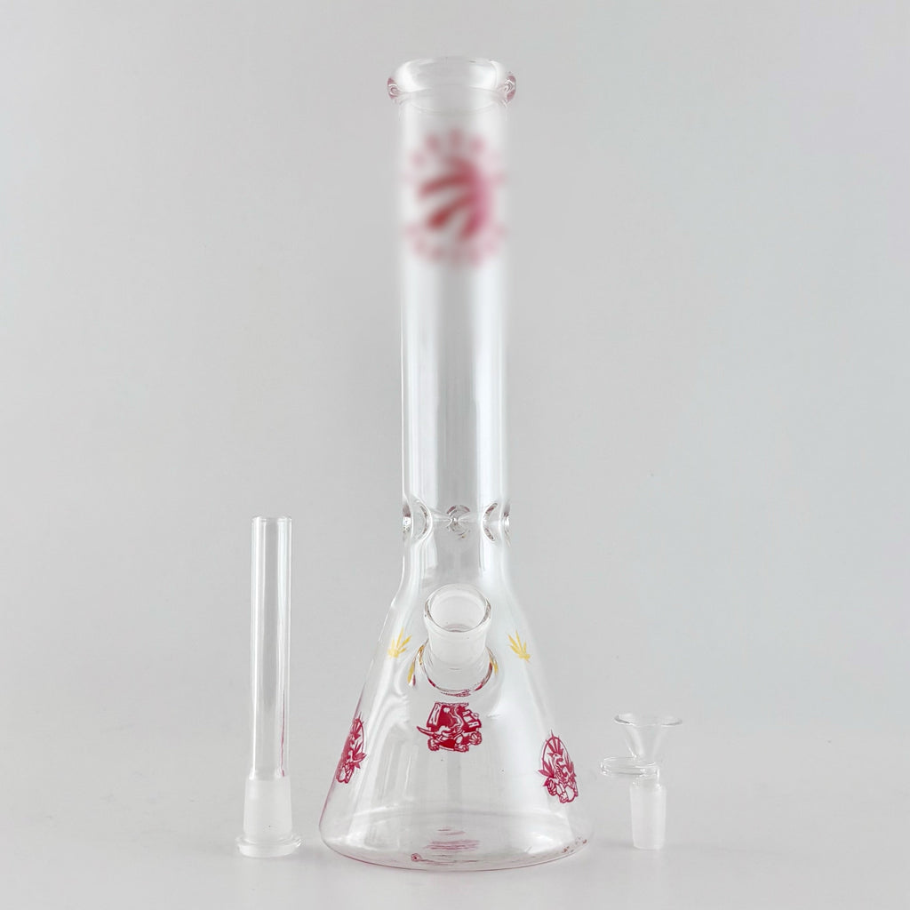 12" Toronto-Themed Beaker Bongs – 4mm Thick Glass