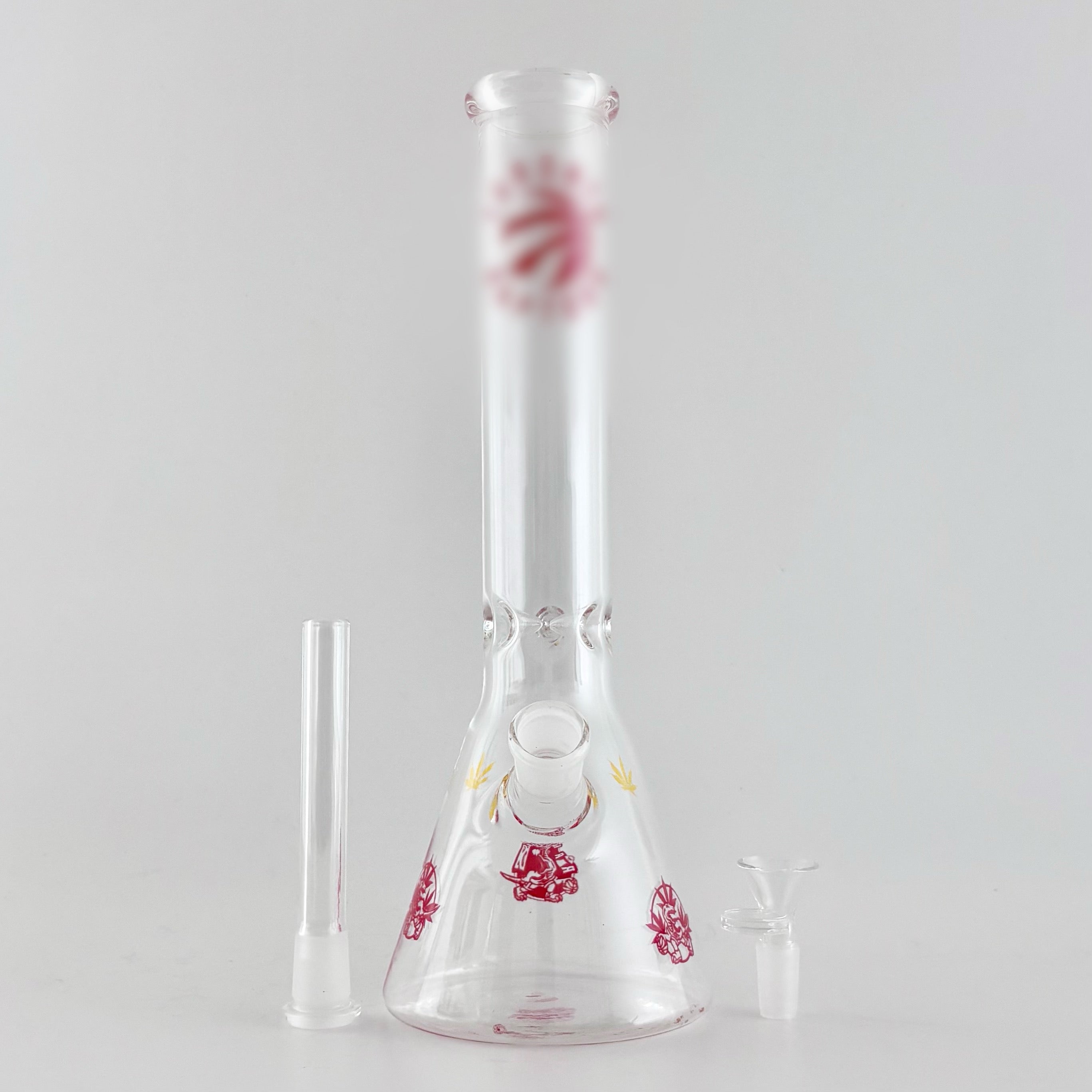 12" Toronto-Themed Beaker Bongs – 4mm Thick Glass