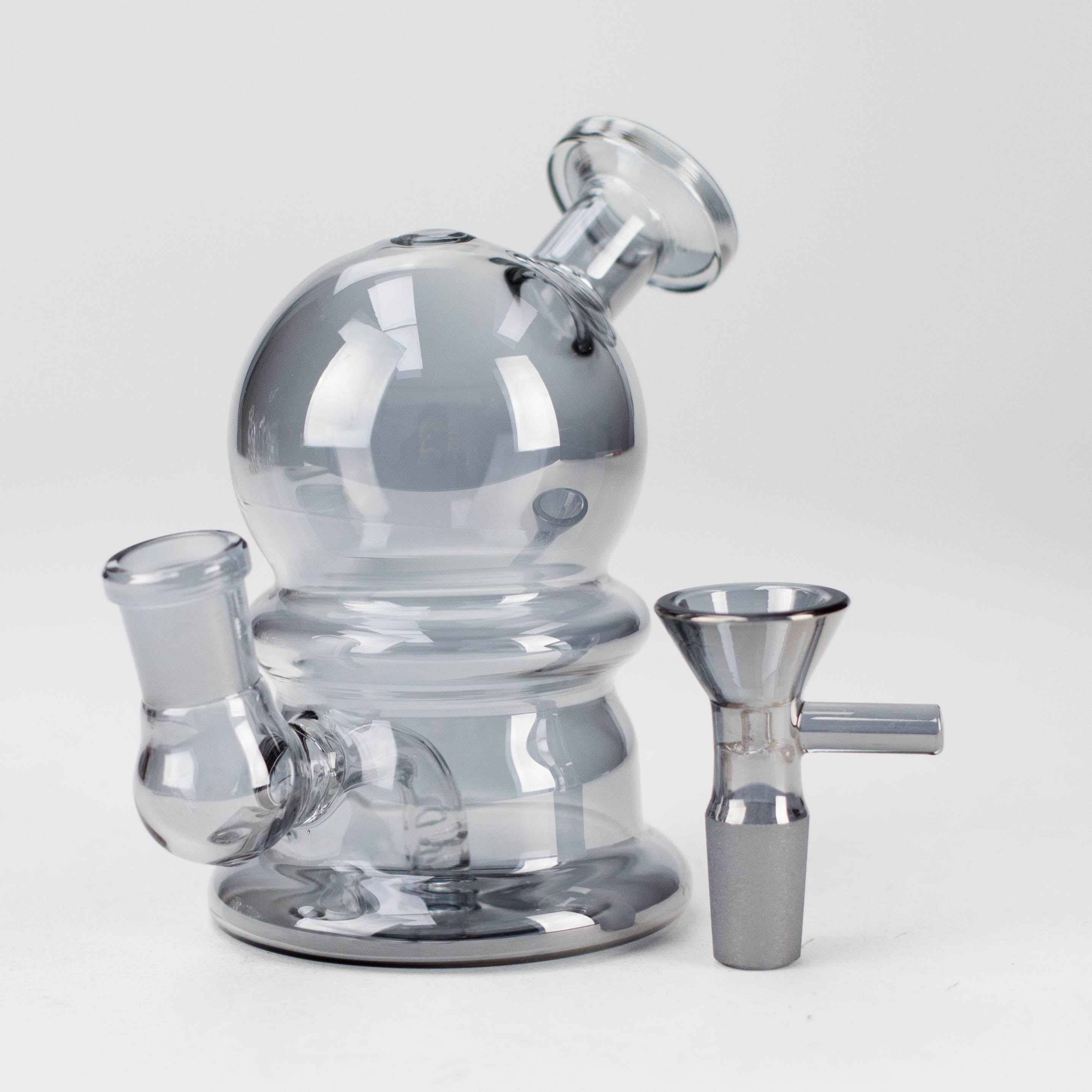 5" Solid Color Electroplate Glass Bong