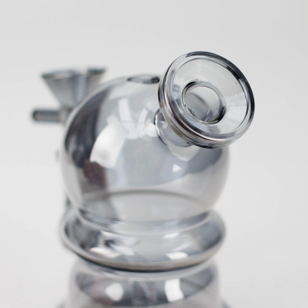 5" Solid Color Electroplate Glass Bong