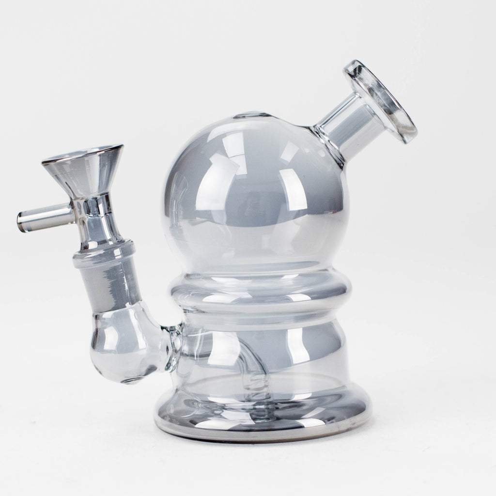 5" Solid Color Electroplate Glass Bong