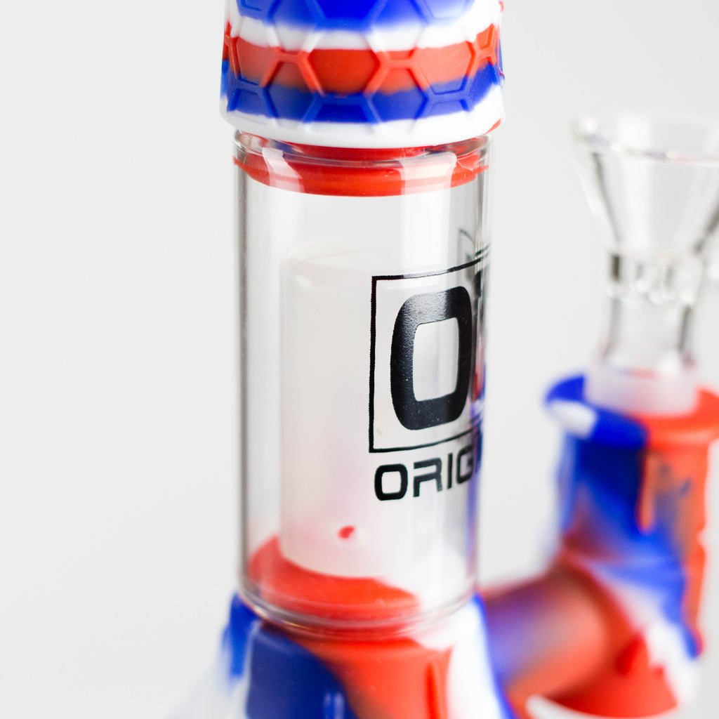 OG Original | 9" Silicone Honeycomb Water pipe (OG-SLB024)-Assorted