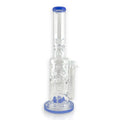 16" Straight Shooter Water Pipe with Screw Percolators - Celeste